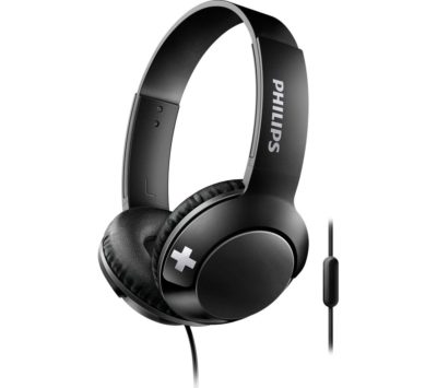 PHILIPS Bass+ SHL3075BK Headphones - Black PHILIPS Bass+ SHL3075BK Headphones - Black